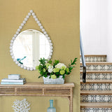  2903-25871 Jocelyn Yellow Faux Linen Wallpaper