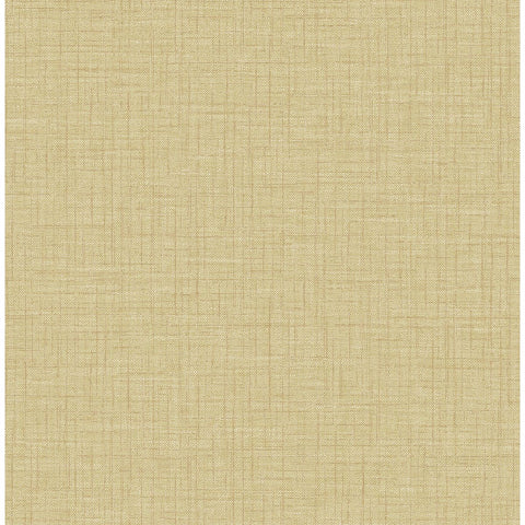  2903-25871 Jocelyn Yellow Faux Linen Wallpaper