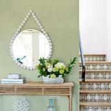  2903-25874 Jocelyn Light Green Faux Linen Wallpaper