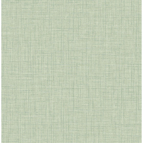  2903-25874 Jocelyn Light Green Faux Linen Wallpaper