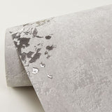 2904-00303 Misty Grey Distressed Dandelion Wallpaper