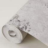 2904-00303 Misty Grey Distressed Dandelion Wallpaper