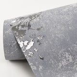 2904-00306 Misty Charcoal Distressed Dandelion Wallpaper