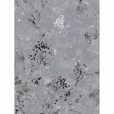 2904-00306 Misty Charcoal Distressed Dandelion Wallpaper