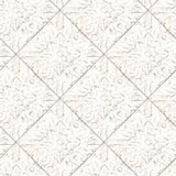 2904-13091 Brandi White Tin Tile Wallpaper