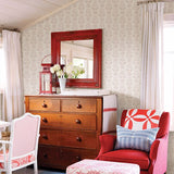 2904-13514 Dolly Taupe Folk Floral Wallpaper