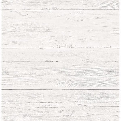 2904-22307 Adair White Shiplap Wallpaper