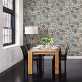 2904-22315 Marrakesh Blue Global Tiles Wallpaper