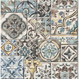2904-22315 Marrakesh Blue Global Tiles Wallpaper