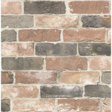 2904-22320 Cody Red Reclaimed Bricks Wallpaper