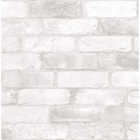 2904-22321 Cody Light Grey Reclaimed Bricks Wallpaper