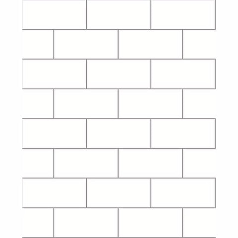 2904-23750 Easton Off-White Subway Tile Wallpaper