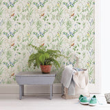 2904-24173 Imperial Garden Green Botanical Wallpaper