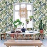 2904-24200 Nocturnum Green Leaves Wallpaper