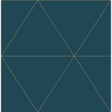2904-24228 Twilight Teal Modern Geometric Wallpaper