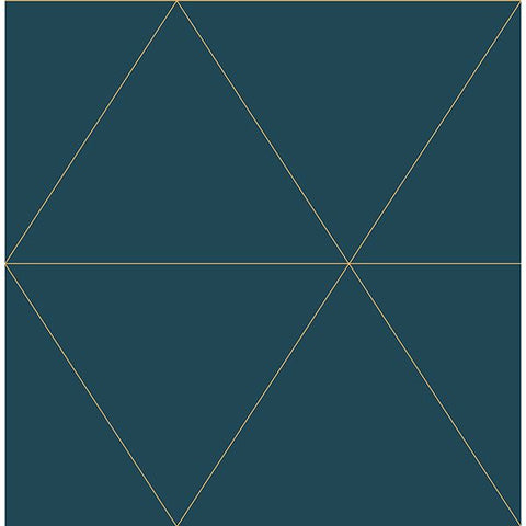 2904-24228 Twilight Teal Modern Geometric Wallpaper