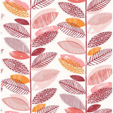 2904-25684 Nyssa Coral Leaves Wallpaper