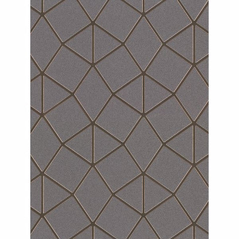 2904-42490 Albion Taupe Geometric Wallpaper