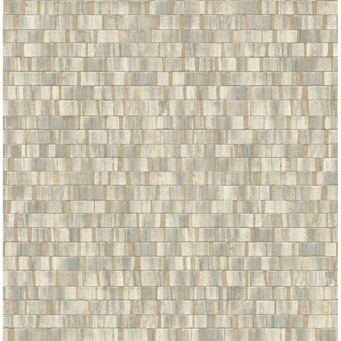 2908-24959 Dobby Gold Geometric Wallpaper
