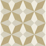 2908-25302 Valiant Beige Faux Grasscloth Geometric Wallpaper
