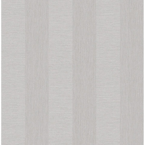 2908-25305 Intrepid Light Grey Faux Grasscloth Stripe Wallpaper