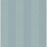 2908-25309 Intrepid Aqua Faux Grasscloth Stripe Wallpaper