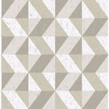 2908-25313 Cerium Neutral Concrete Geometric Wallpaper