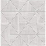 2908-25320 Cheverny Light Grey Geometric Wood Wallpaper