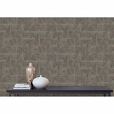 2908-25322 Cheverny Coffee Geometric Wood Wallpaper