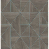 2908-25322 Cheverny Coffee Geometric Wood Wallpaper