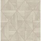 2908-25324 Cheverny Cream Geometric Wood Wallpaper