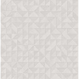 2908-25325 Gallerie Light Grey Geometric Wood Wallpaper