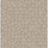 2908-25328 Gallerie Beige Geometric Wood Wallpaper