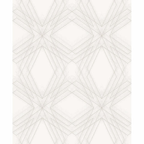 2908-87105 Relativity Off-White Geometric Wallpaper