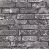 2922-21260 Debs Grey Exposed Brick Wallpaper