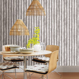 2922-22336 Kirkland Silver Corrugated Metal Wallpaper