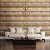 2922-22346 Porter Wheat Weathered Plank Wallpaper