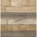2922-22346 Porter Wheat Weathered Plank Wallpaper