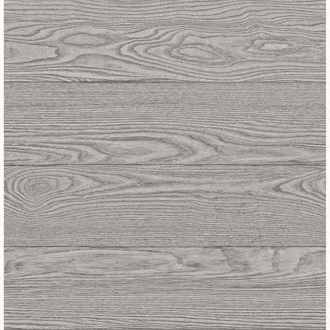 2922-24027 Ravyn Grey Salvaged Wood Plank Wallpaper