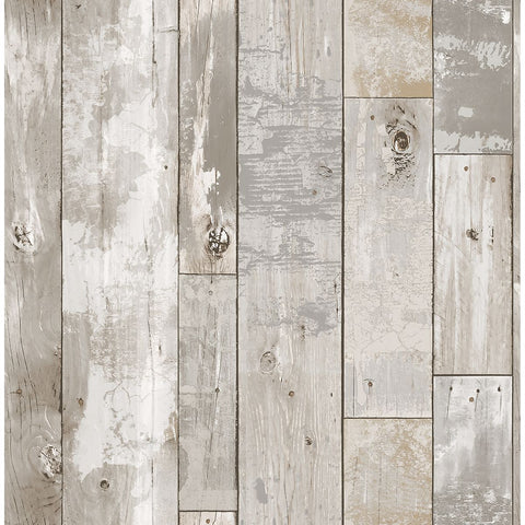 2922-24054 Deena Light Grey Weathered Wood Wallpaper