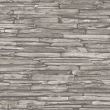 2922-25370 McGuire Taupe Stacked Slate Wallpaper