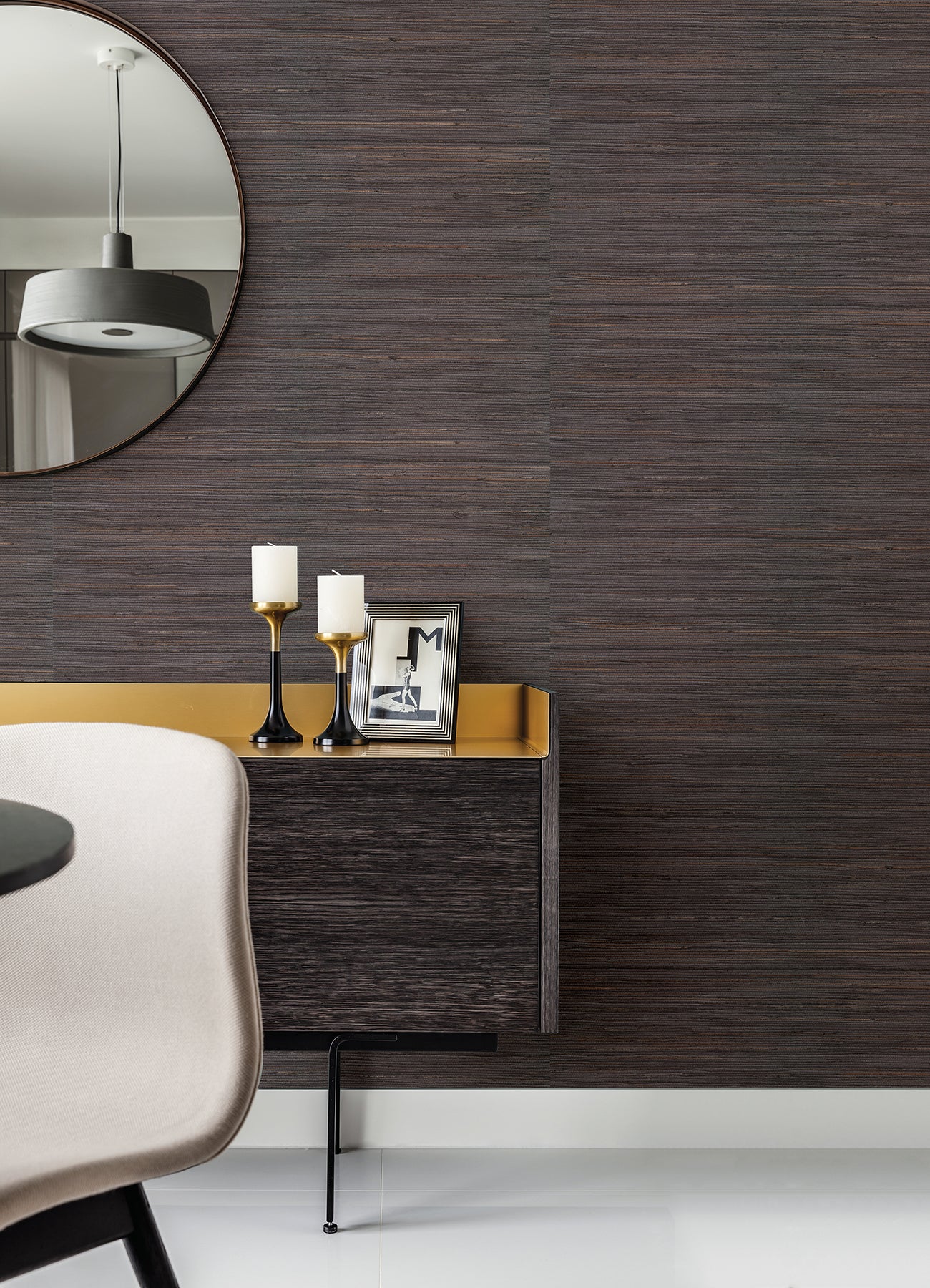 2923-80081 Shandong Charcoal Grasscloth Wallpaper – wallcoveringsmart