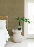  2923-88015 Cheng Light Brown Woven Grasscloth Wallpaper