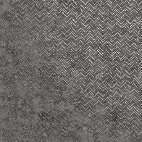 2927-00601 Luna Charcoal Distressed Chevron Wallpaper