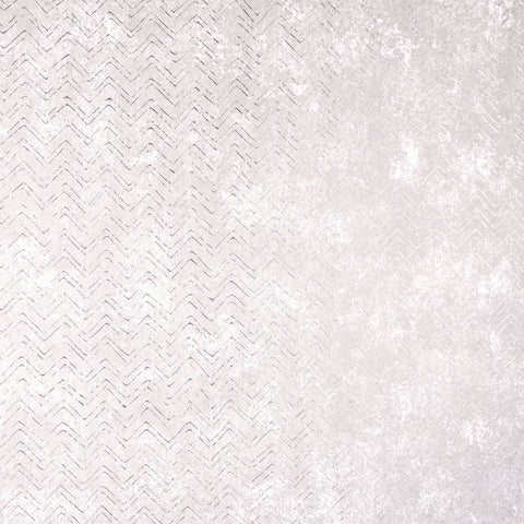 2927-00604 Luna Platinum Distressed Chevron Wallpaper