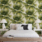 2927-40114 Summer Palm Green Tropical Wallpaper
