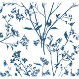 2927-80702 Southport Indigo Delicate Branches Wallpaper