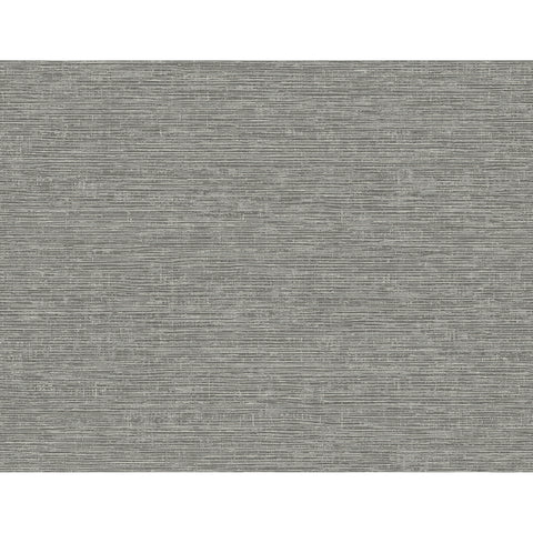 2927-81710 Tiverton Charcoal Faux Grasscloth Wallpaper