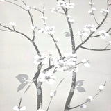 2927-81805 Taupe beige gray white watercolor cherry blossom branches Chinoiserie wallpaper
