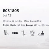 2927-81805 Taupe beige gray white watercolor cherry blossom branches Chinoiserie wallpaper
